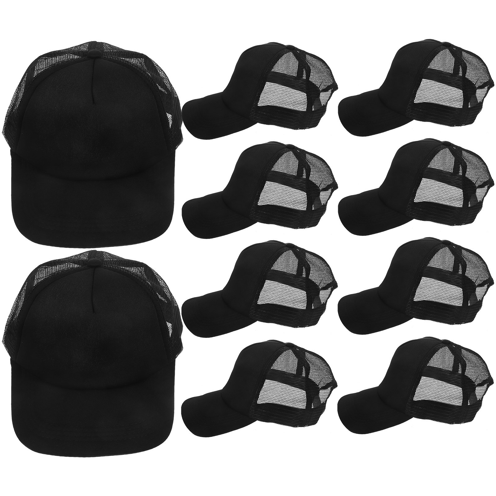 10Pcs Blank Mesh Baseball Hats - Hat Sublimation Blank 评论和价格